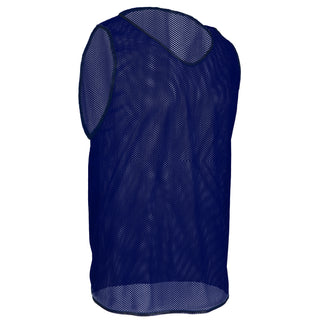 Navy blue mesh soccer training bib – high-quality pinnie for youth and adult practice sessions