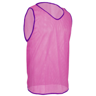 Pink soccer pinnie for youth and adult teams – breathable mesh bib for scrimmages and drills