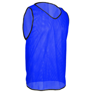 Royal blue soccer training pinnie – mesh scrimmage vest made for team visibility and performance
