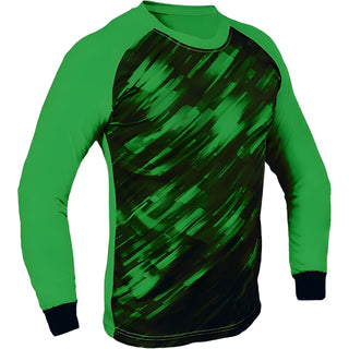 Green goalkeeper shirt with elbow padding – Spectra youth and adult goalie jersey