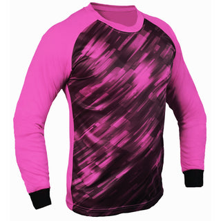 Pink goalkeeper shirt with elbow protection – Spectra padded soccer jersey