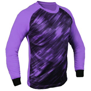 Purple goalie jersey with padded elbows – Spectra goalkeeper shirt for soccer