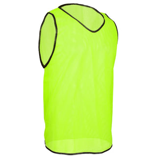 Lime green XL scrimmage vest for soccer training – breathable mesh design